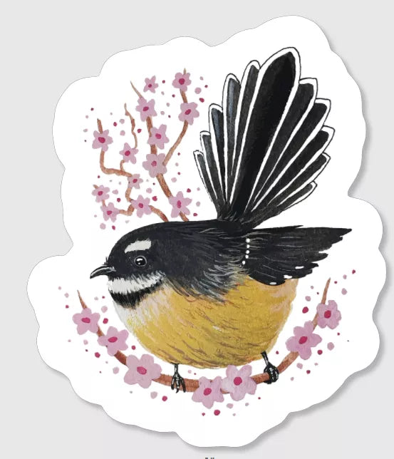 Pīwakawaka (Fantail) Sticker