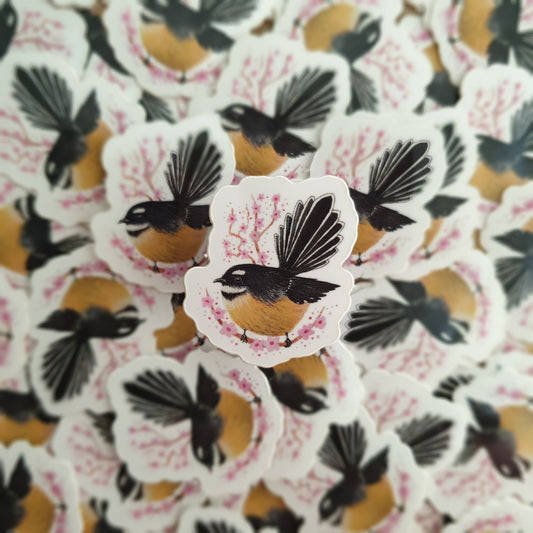 Pīwakawaka (Fantail) Sticker